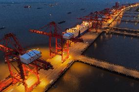 International Container Terminal in Taicang Port Area of Suzhou Port