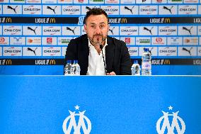 OM New Coach Roberto De Zerbi Press Conference - Marseille