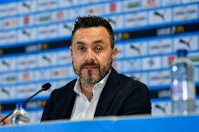 OM New Coach Roberto De Zerbi Press Conference - Marseille