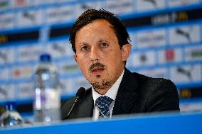 OM New Coach Roberto De Zerbi Press Conference - Marseille