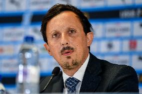 OM New Coach Roberto De Zerbi Press Conference - Marseille