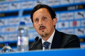 OM New Coach Roberto De Zerbi Press Conference - Marseille