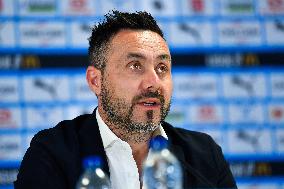 OM New Coach Roberto De Zerbi Press Conference - Marseille