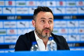 OM New Coach Roberto De Zerbi Press Conference - Marseille