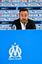 OM New Coach Roberto De Zerbi Press Conference - Marseille