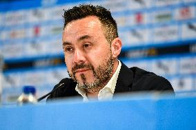 OM New Coach Roberto De Zerbi Press Conference - Marseille