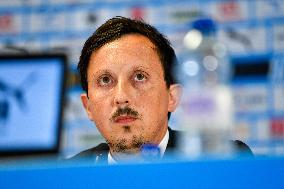 OM New Coach Roberto De Zerbi Press Conference - Marseille