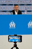 OM New Coach Roberto De Zerbi Press Conference - Marseille