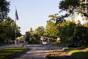 Downed Power Lines And Trees In Houston After Hurricane Beryl