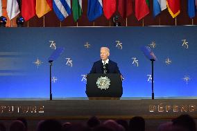 President Of The United States Joe Biden Delivered Remarks On The 75th Anniversary Of NATO