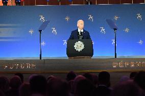 President Of The United States Joe Biden Delivered Remarks On The 75th Anniversary Of NATO