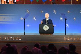 President Of The United States Joe Biden Delivered Remarks On The 75th Anniversary Of NATO