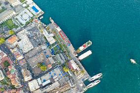 T?RKIYE-ISTANBUL-BOSPORUS STRAIT-AERIAL VIEWS