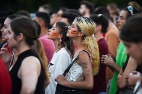 (SP)SPAIN-MADRID-FOOTBALL-EURO 2024-SPAIN VS FRANCE-FANS