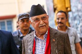 Nepal's To-be Prime Minister KP Oli Holds Party Secretariat Meeting Ahead Of Taking Over The Post