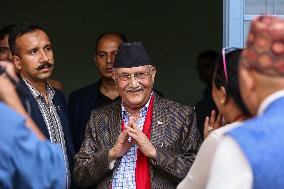 Nepal's To-be Prime Minister KP Oli Holds Party Secretariat Meeting Ahead Of Taking Over The Post