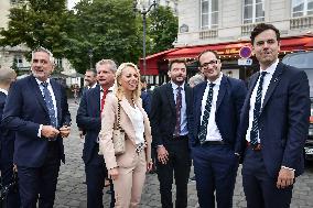 Rassemblement National newly elected MPs arrive at the National Assembly in Paris FA