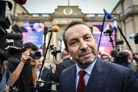 Rassemblement National newly elected MPs arrive at the National Assembly in Paris FA