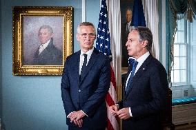 Stoltenberg And Blinken Meet - Washington