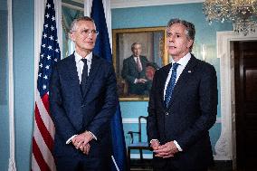 Stoltenberg And Blinken Meet - Washington