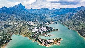 (GloriousGuizhou) CHINA-GUIZHOU-LIUPANSHUI-ZANGKE RIVER-AERIAL VIEW (CN)