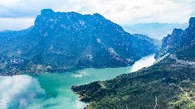 (GloriousGuizhou) CHINA-GUIZHOU-LIUPANSHUI-ZANGKE RIVER-AERIAL VIEW (CN)