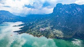 (GloriousGuizhou) CHINA-GUIZHOU-LIUPANSHUI-ZANGKE RIVER-AERIAL VIEW (CN)