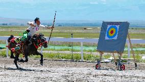 (SP)CHINA-XINJIANG-ZHAOSU-NATIONAL TRADITIONAL GAMES OF ETHNIC MINORITIES-EQUESTRIAN (CN)