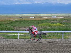 (SP)CHINA-XINJIANG-ZHAOSU-NATIONAL TRADITIONAL GAMES OF ETHNIC MINORITIES-EQUESTRIAN (CN)