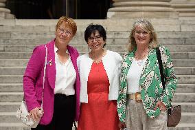 Newly Elected Deputies Arrive at the National Assembly- Paris