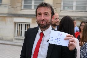 Newly Elected Deputies Arrive at the National Assembly- Paris