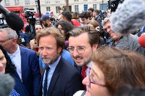 Newly Elected Deputies Arrive at the National Assembly- Paris