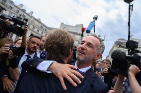 Newly Elected Deputies Arrive at the National Assembly- Paris