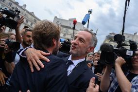 Newly Elected Deputies Arrive at the National Assembly- Paris