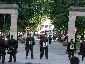 Montreal police descend on McGill to clear pro-Palestinian encampment