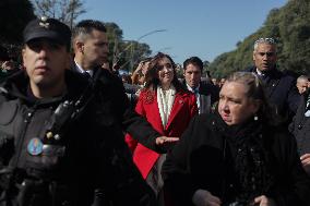 Argentina's Independen Military Parade Celebrating The 208th Anniversary Of Argentine Independence.ce Day