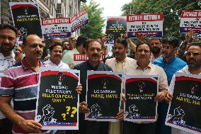 Apni Party Protest Demonstration Against Electricity Bill Hike