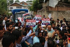 Apni Party Protest Demonstration Against Electricity Bill Hike