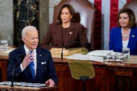 Joe Biden's First State of The Union Address - Washington