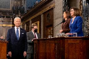 Joe Biden's First State of The Union Address - Washington