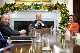 Joe Biden meets with Congressional leaders - Washington