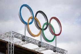 The Eiffel Tower Stadium venue for beach volleyball at the Olympic - Paris