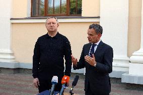 Briefing of Ukrainian Prosecutor General and Dutch FM in Odesa