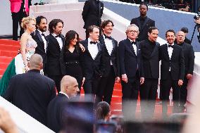 The Red Carpet For The Premiere Of The Apprentice During The 77th Cannes Film Festival