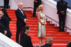 The Red Carpet For The Premiere Of The Apprentice During The 77th Cannes Film Festival