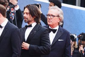 The Red Carpet For The Premiere Of The Apprentice During The 77th Cannes Film Festival