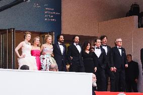 The Red Carpet For The Premiere Of The Apprentice During The 77th Cannes Film Festival