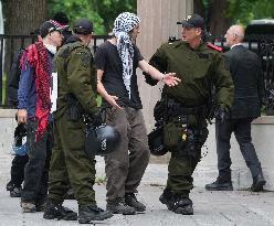 Montreal police descend on McGill to clear pro-Palestinian encampment