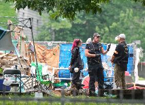 Montreal police descend on McGill to clear pro-Palestinian encampment