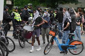 Montreal police descend on McGill to clear pro-Palestinian encampment